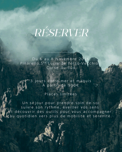 Retraite Parenthèse Domaine de la Bergerie Pinarello : yoga, réflexologie & bien-être