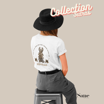 T shirt Yoga sutra Sépia